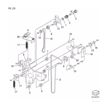 DEVE Drive Assembly (K) For xerox C60 C70 series