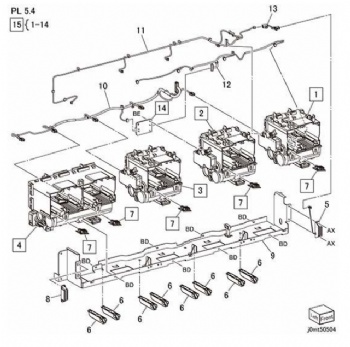 Toner Dispenser Assembly (Y, M, C, K) For Xerox Versant 80 V180 2100 3100 Series
