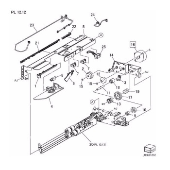 Tray4 Feed Assembly (1 of 2) For xerox C60 C70 series