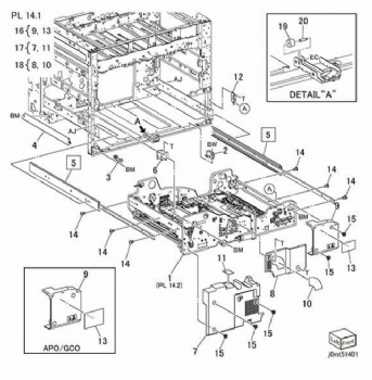 Duplex Drawer Component For Xerox Versant 80 V180 2100 3100 Series