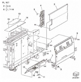 Inverter Cover/Chute Assembly For Xerox Versant 80 V180 2100 3100 Series
