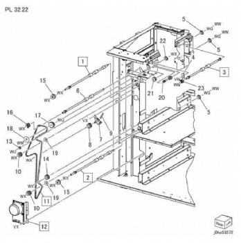 HCF Transport - Roll , J-Tra Motor For Xerox Versant 80 V180 2100 3100 Series