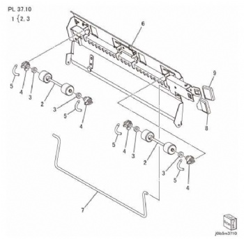Guide Assembly-MID Low For Xerox Versant 80 V180 2100 3100 Series