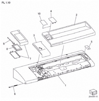 Top Front Cover Assembly For Xerox D95 D110 D125 Series