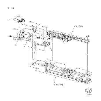 Bypass Tray Assembly (2 of 5) For xerox 7835 7845 series