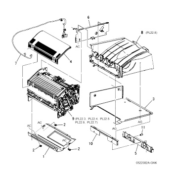 Finisher Assembly (Part 2 of  2) (Integrated Office Finisher) For xerox 7835 7845 series