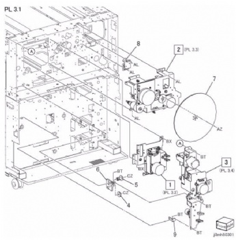 Fusing Unit/Xero.Deve. Transfer Belt/Exit  Inverter Drive For Xerox D95 D110 D125 Series