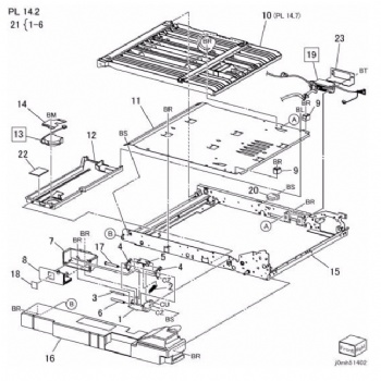 Duplex Drawer - Latch, Duplex Chute,  Cover For Xerox D95 D110 D125 Series