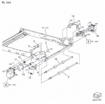 Duplex Drawer - Release/Invert Motor For Xerox D95 D110 D125 Series