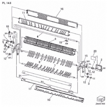 Duplex Gate Chute Component For Xerox D95 D110 D125 Series