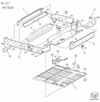 Marking Drawer Component - 1 For Xerox D95 D110 D125 Series