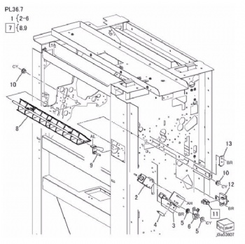 Gate Assembly For Xerox D95 D110 D125 Series