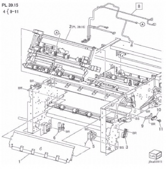 1b Chute Assembly For Xerox D95 D110 D125 Series